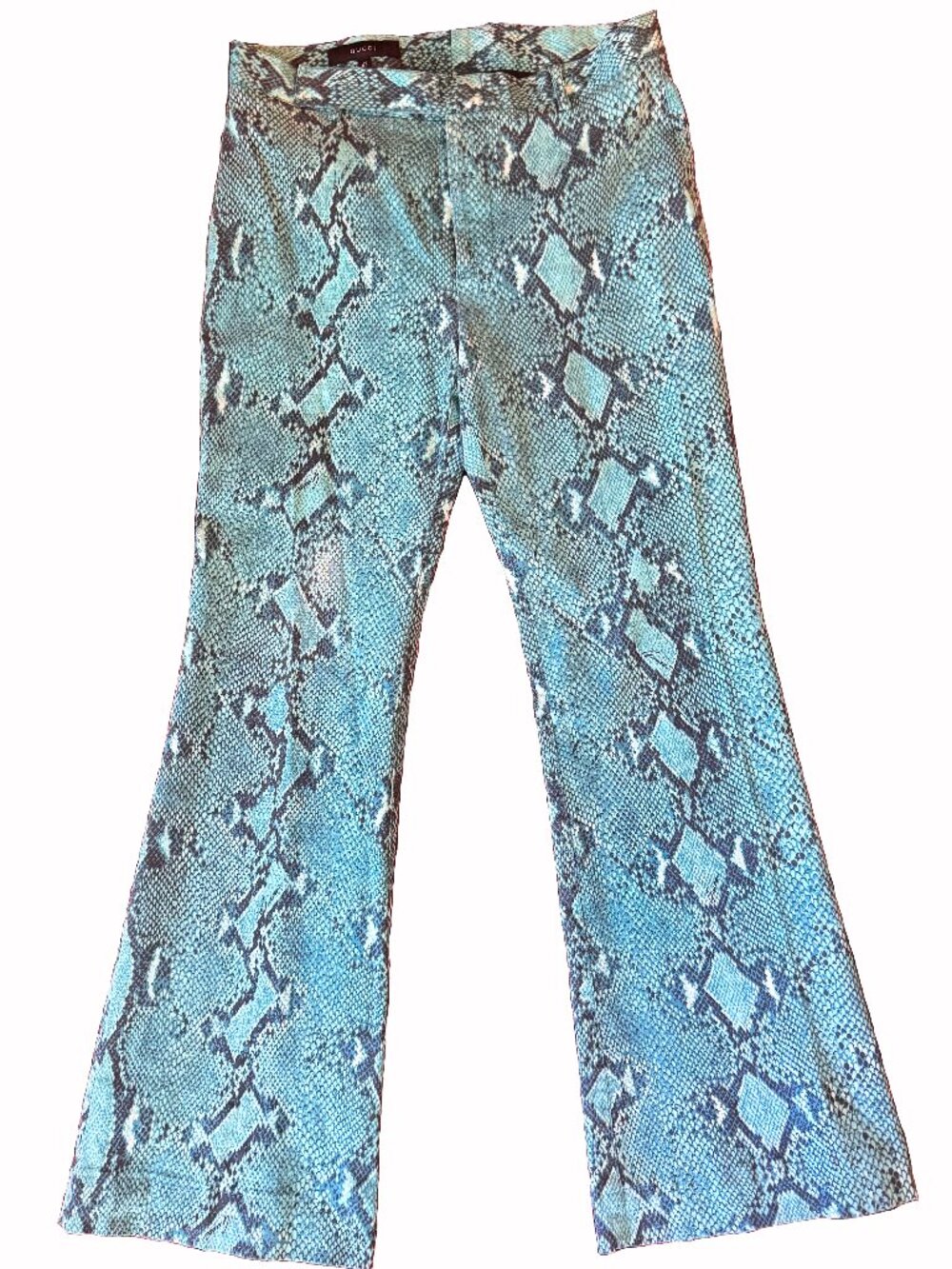 Tom Ford for Gucci Vintage S/S 2000 Python Snake Print Flare Pants | Runway Icon
